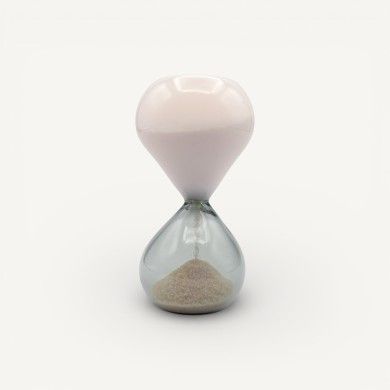 KAIROS | Sablier gris et blanc | Murano-Store