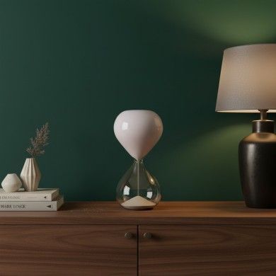 KAIROS | Sablier gris et blanc | Murano-Store