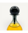 ALINA | Ampoule with black stopper | ORANGE | Murano glass