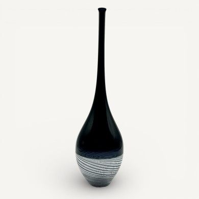 ADA | Ada black glass jar | Jars and Ampoules | Murano Store