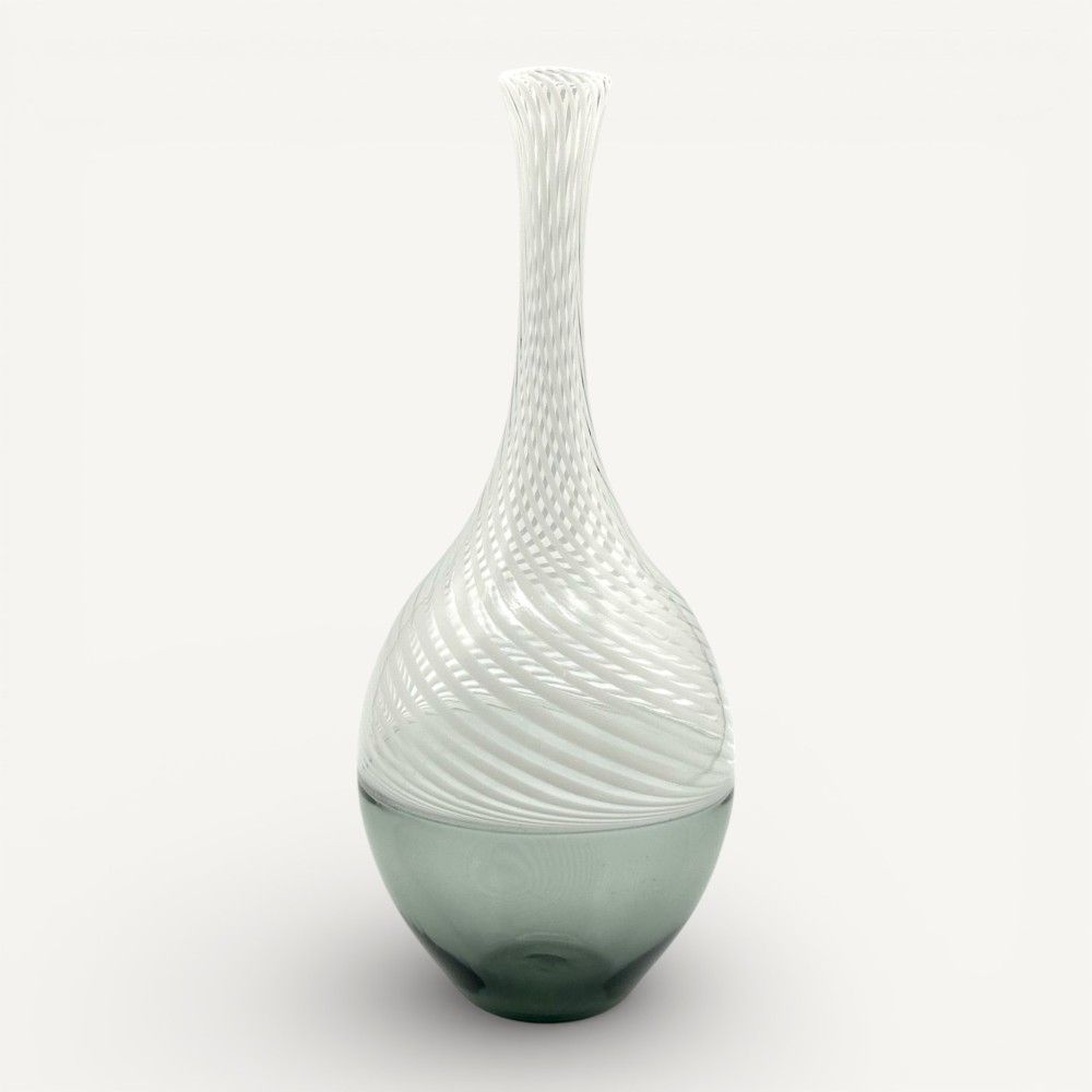 LEDA | White Glass Jar | Jars and Ampoules | Murano-Store