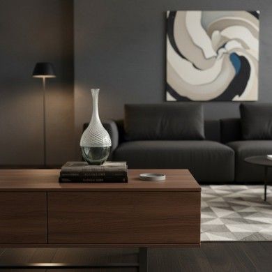 LEDA | Weißes Glasgefäß | Gefäße und Ampullen | Murano-Store