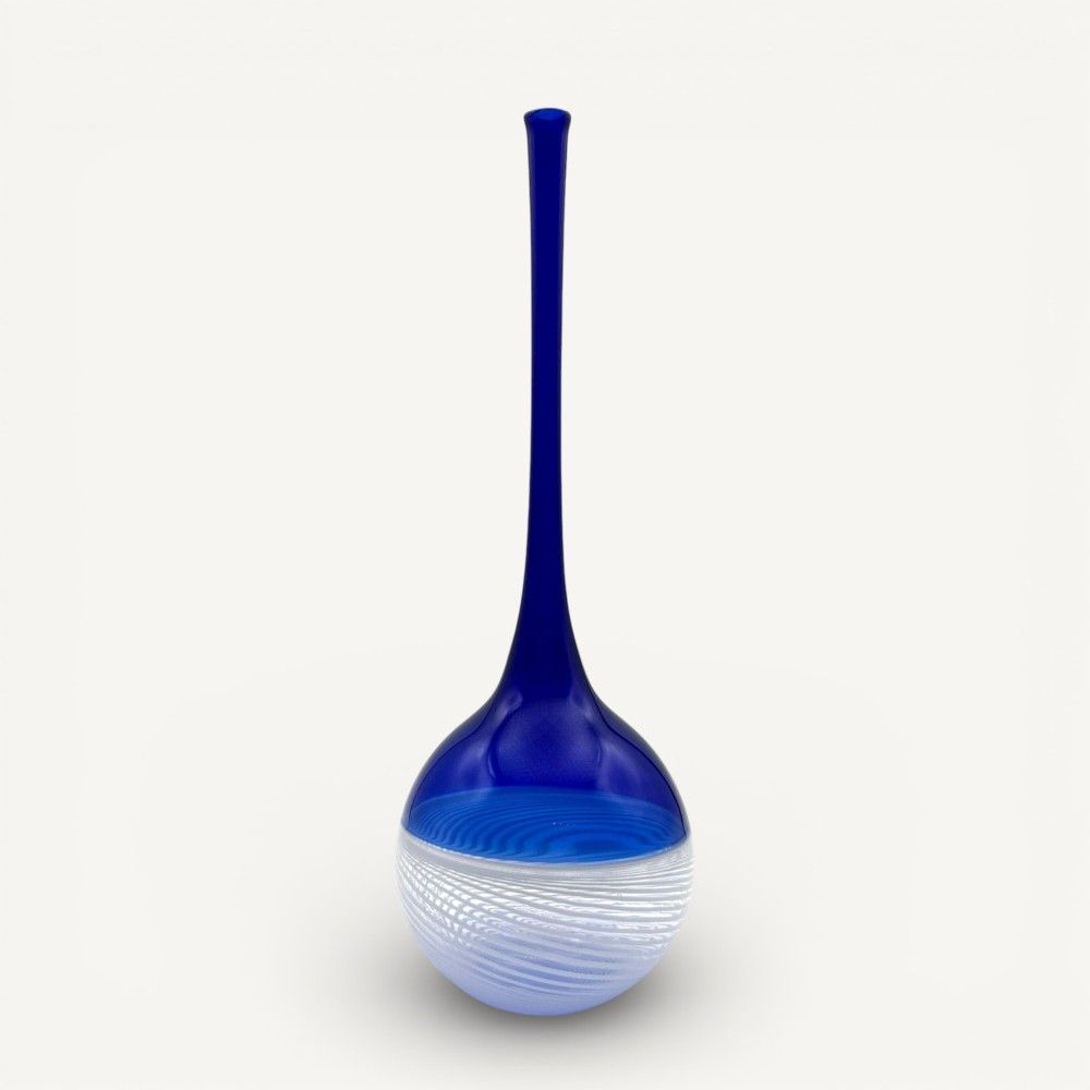 RENE' | Frasco de vidro azul | Frascos e ampolas | Murano-Store