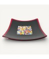 GEOX | Placa de design preta com Murrine | Murano-Store
