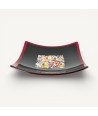 GEOX | Piatto di design nero con Murrine | Murano-Store