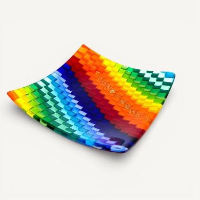 IRIDE | Colored Plate | Glass Mosaic | Murano-Store