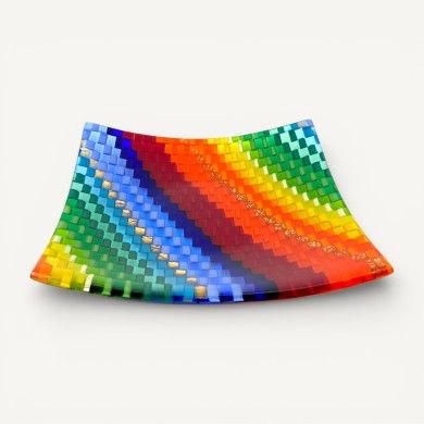 IRIDE | Colored Plate | Glass Mosaic | Murano-Store