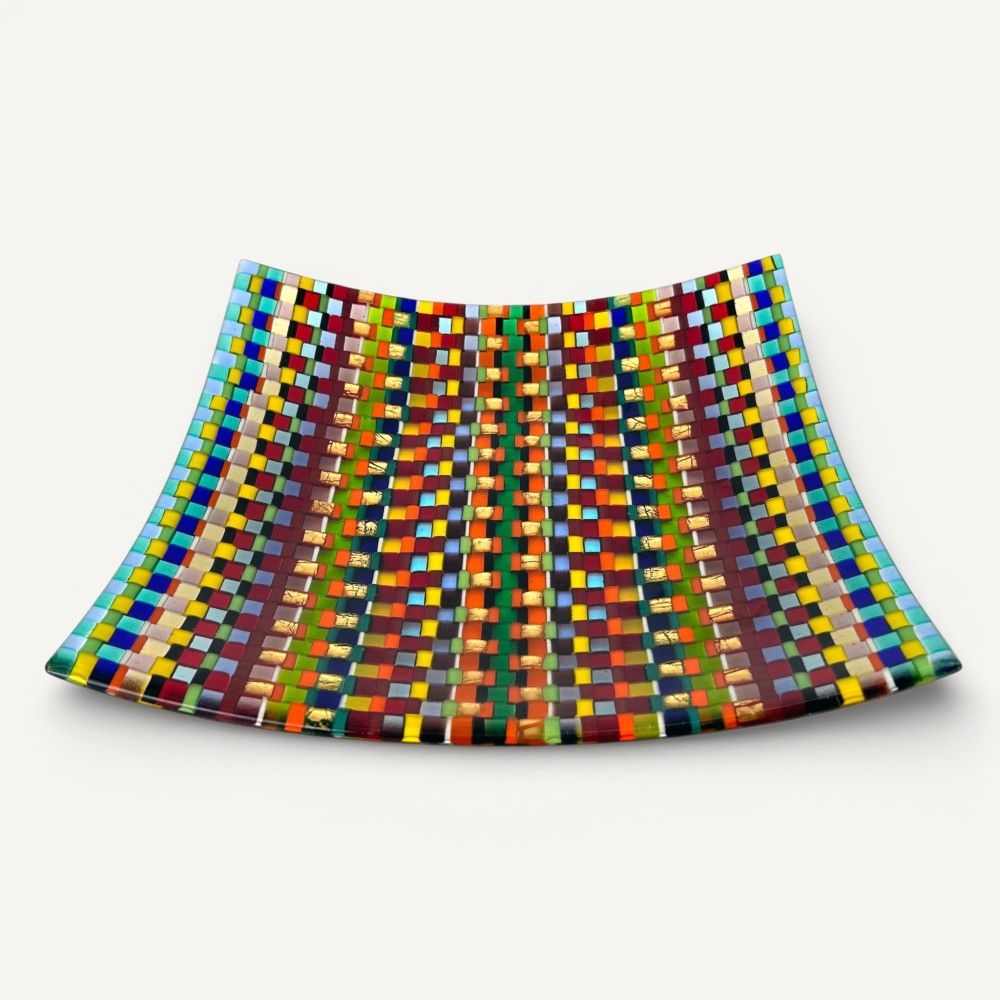 ADRIA | Multicolored Mosaic Centerpiece | Murano Store