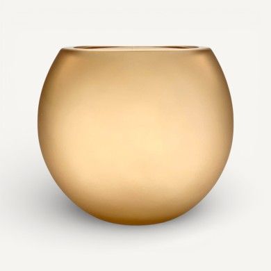 IVONNE | Vaso de Cetim Âmbar | Vidro Murano | Murano-Store