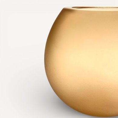 IVONNE | Amber Satin Vase | Murano Glass | Murano-Store