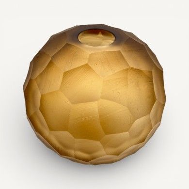 SÉVILLE | Vase Battuto satiné ambre | Murano Store