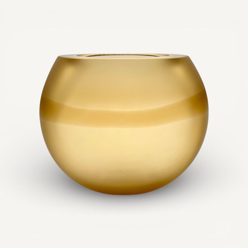 DAKOTA | Vaso âmbar acetinado | Murano Store