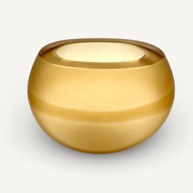 DAKOTA | Jarrón ámbar satinado | Murano Store