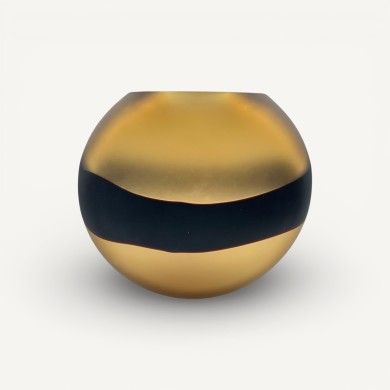 WATAMU | Amber Satin Glass Vase | Murano Store