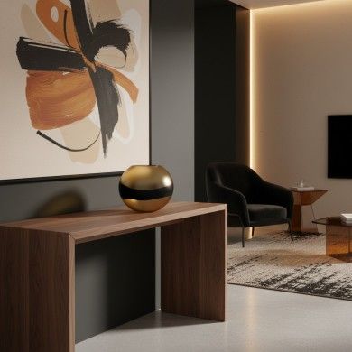 WATAMU | Jarrón de cristal ámbar satinado | Murano Store