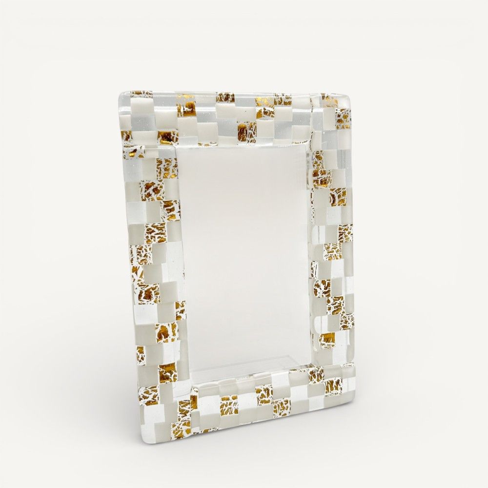 INSTANTI, mosaic-style Murano glass photo frame | Murano Store