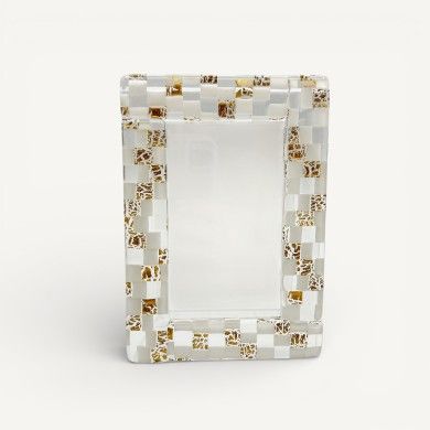 INSTANTI, mosaic-style Murano glass photo frame | Murano Store