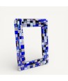 INSTANTI | Blue and Gold Mosaic Photo Frame | Murano-Store