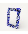 INSTANTI | Blue and Gold Mosaic Photo Frame | Murano-Store