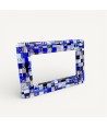 INSTANTI | Blue and Gold Mosaic Photo Frame | Murano-Store