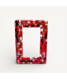 INSTANTI, mosaic and gold Murano glass photo frame | Murano Store