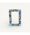 ARMONIA | Light Blue Photo Frame with Murrine | Murano-Store