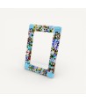 ARMONIE | Cadre photo bleu clair avec Murrine | Murano-Store
