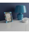 ARMONIA | Light Blue Photo Frame with Murrine | Murano-Store