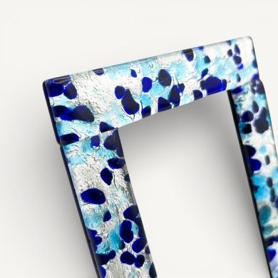 ETERNA | Moldura para fotografias com folha de prata | Murano-Store