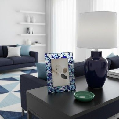 ETERNA | Moldura para fotografias com folha de prata | Murano-Store