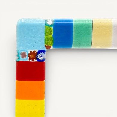 ALLEGRIA | Colorful photo frame with Murrine glass | Murano-Store