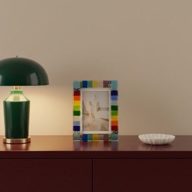 ALLEGRIA | Colorful photo frame with Murrine glass | Murano-Store