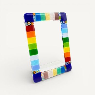 ALLEGRIA | Mehrfarbiges Fotorahmen mit Murrine | Murano-Store