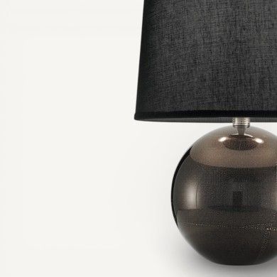 URANIA DARK| Lampada da Tavolo | Nero Argento | Murano Store
