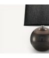 URANIA DARK| Tischlampe | Schwarz Silber | Murano Store