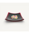 GEOX |Black Saucer Drainer with Murrine | Murano-Store