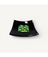 PITAGORA | Black Saucer with Green and Gold Mosaic | Murano Store