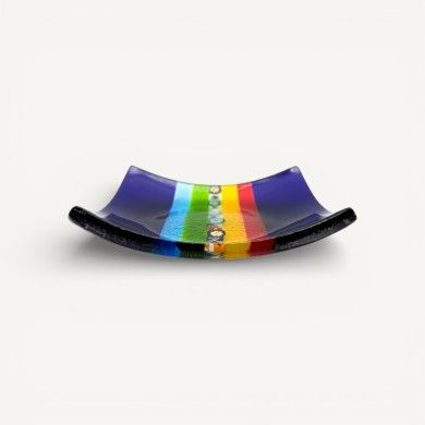 MADDALENA | Piattino multicolore con Murrine | Murano-Store