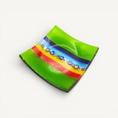 MADDALENA | Soucoupe multicolore avec Murrine | Murano-Store