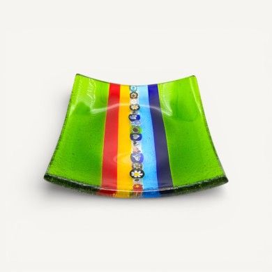 MADDALENA | Soucoupe multicolore avec Murrine | Murano-Store