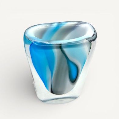 ONDA | Jarrón alto de vidrio sumergido | Murano Store