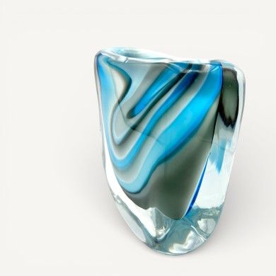 ONDA | Vaso alto em vidro submerso | Murano Store