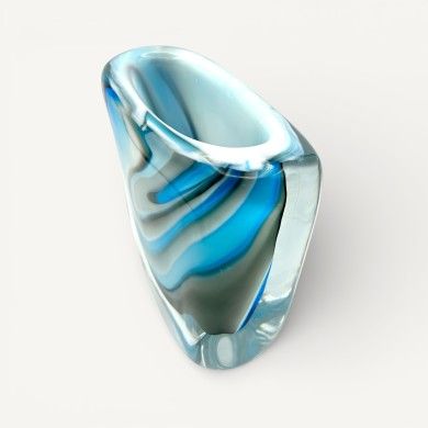 ONDA | Vaso alto in vetro sommerso | Murano Store