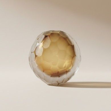 TOLEDO | Amber Submerged Glass Vase | Murano-Store