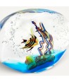 MEDITERRANEAN | Aquarium with tropical fish in Murano glass