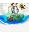 MEDITERRÁNEO | Acuario con peces tropicales en cristal de Murano