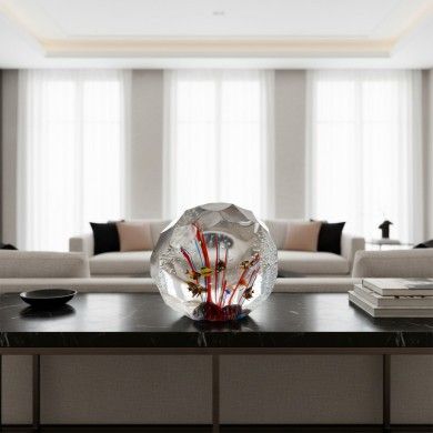 TIRRENO | Tropical aquarium in hammered Murano glass