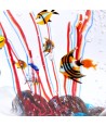 TIRRENO | Acuario tropical de cristal de Murano martillado