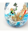 ADRIATICO | Oval Murano glass aquarium with tropical fish