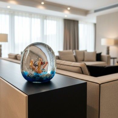 LIGURE | Aquarium with tropical fish in Murano glass